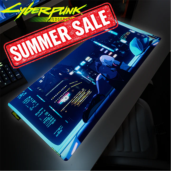 Cyberpunk® Edgerunners Desk Mat - David & Lucy