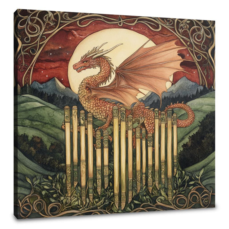 Welsh Dragon Harmony Canvas