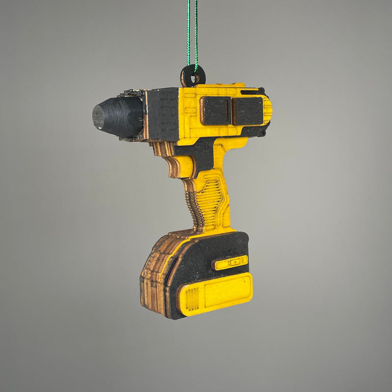 Power Drill Bauble - Handmade Ornament