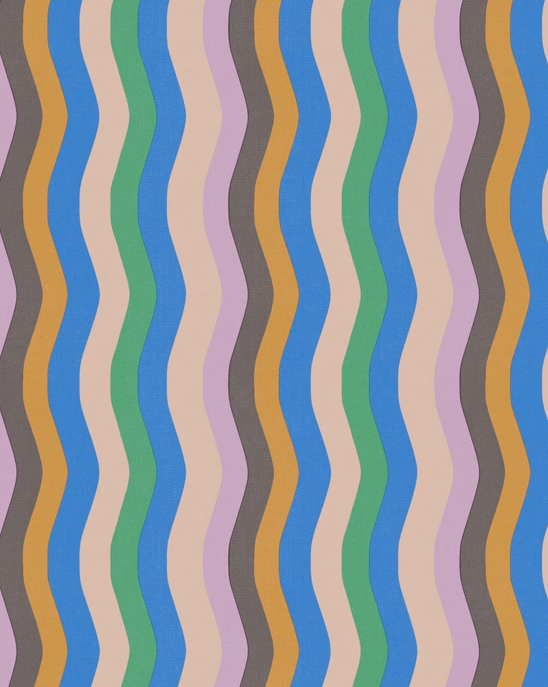 Wavy Stripe Wallpaper