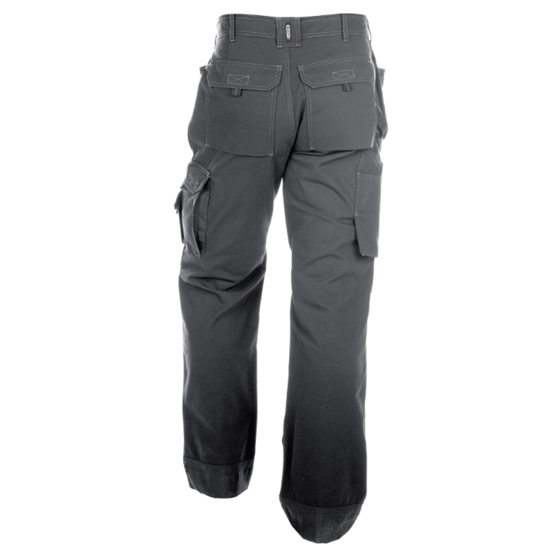 DASSY Texas 200595 Canvas Holster Pocket Kneepad Trousers Cement Grey, 43" Waist 34" Leg
