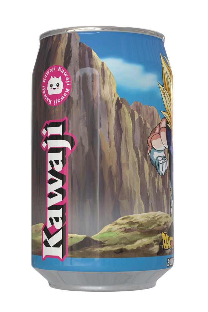 Dragon Ball Z Vegeta's Blue Fury -  Blueberry Flavour Soda Can 330ml