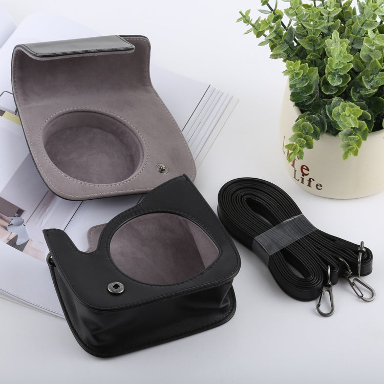 Retro Style Full Body Camera PU Leather Case Bag with Strap for FUJIFILM instax mini 9 / mini 8+ / mini 8, For FUJI  mini 9, For FUJI mini 9