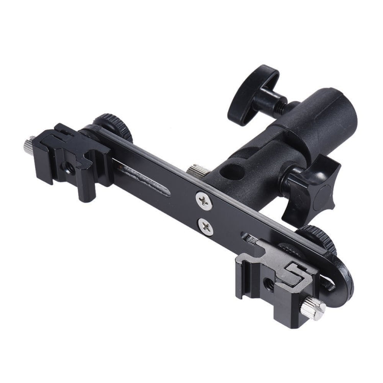 Double Hot Shoe Flash Stand Bracket, Double Hot Bracket