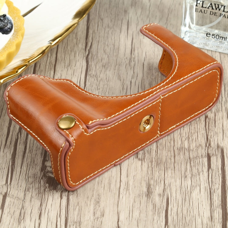 1/4 inch Thread PU Leather Camera Half Case Base for FUJIFILM X100V, For FUJIFILM X100V