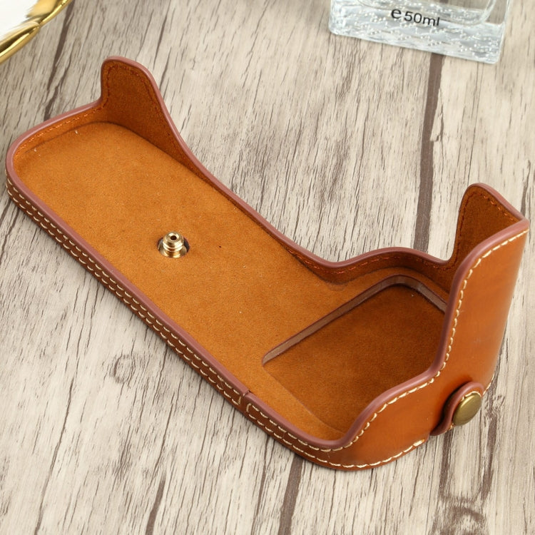 1/4 inch Thread PU Leather Camera Half Case Base for Canon EOS 90D, For Canon EOS 90D