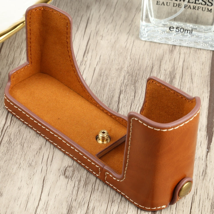 1/4 inch Thread PU Leather Camera Half Case Base for FUJIFILM XE4, For FUJIFILM XE4