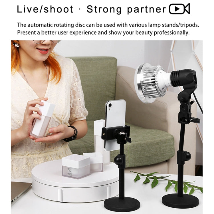 22cm Electric Rotating Display Stand Video Shooting Props Turntable, Load: 50kg, AU Plug, 22cm, AU Plug
