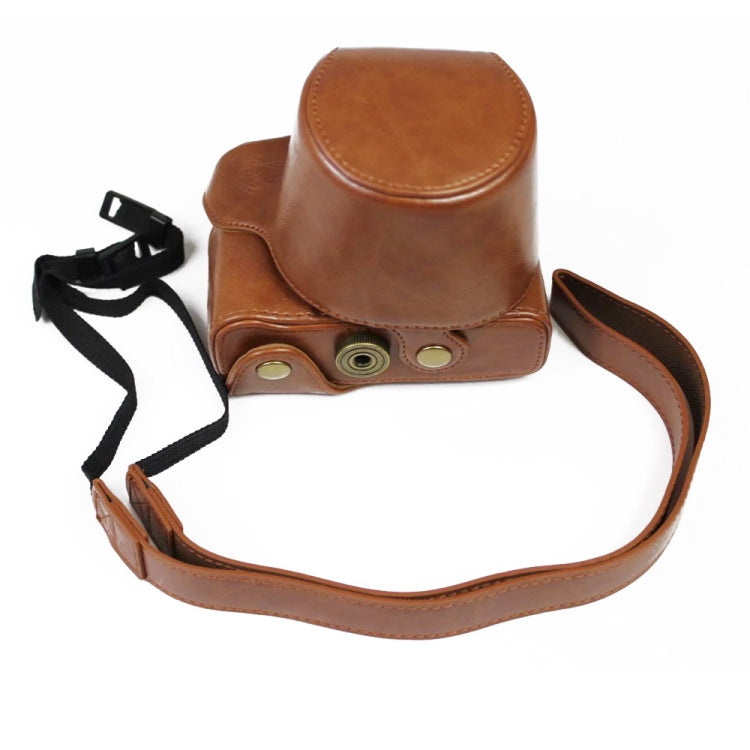 PU Leather Camera Full Body Case Bag with Strap for FUJIFILM X-A7 / X-A20 (15-55mm Lens), For FUJI X-A7