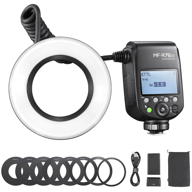 Godox MF-R76C TTL Macro Ring Flash for Canon, MF-R76C