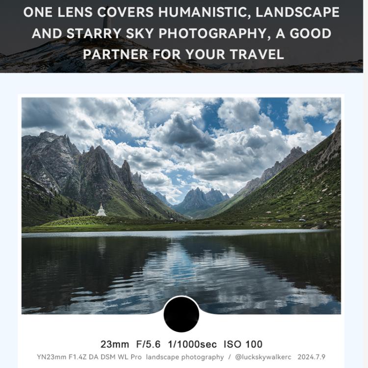 YONGNUO YN23mm F1.4Z DA DSM WL Pro Lens – APS-C Nikon Z, Remote Control