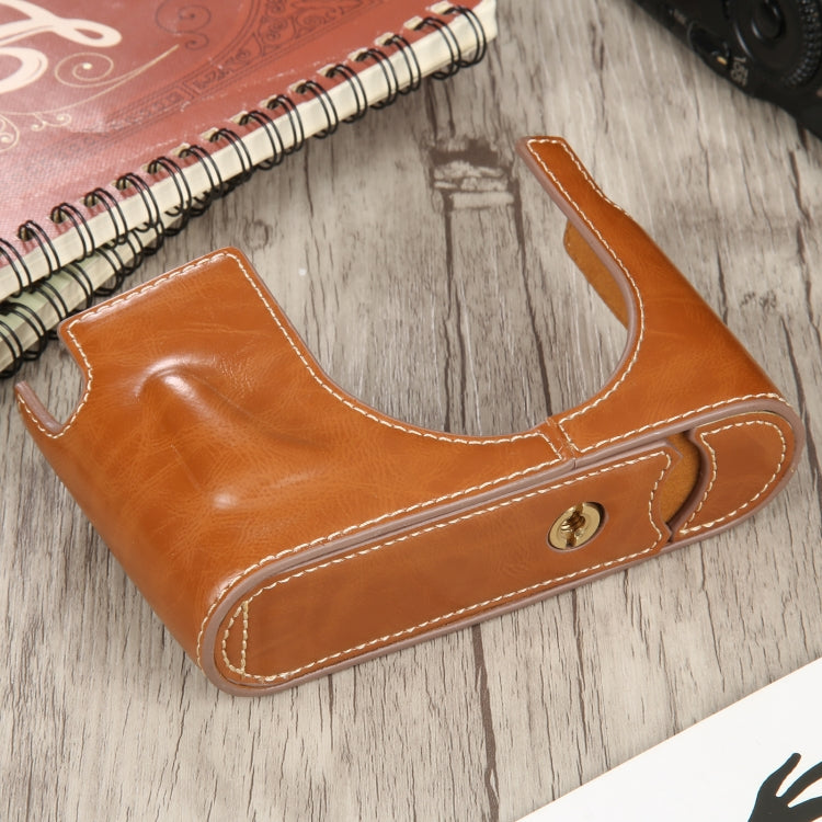 1/4 inch Thread PU Leather Camera Half Case Base for Leica Q (Typ 116), For Leica Q