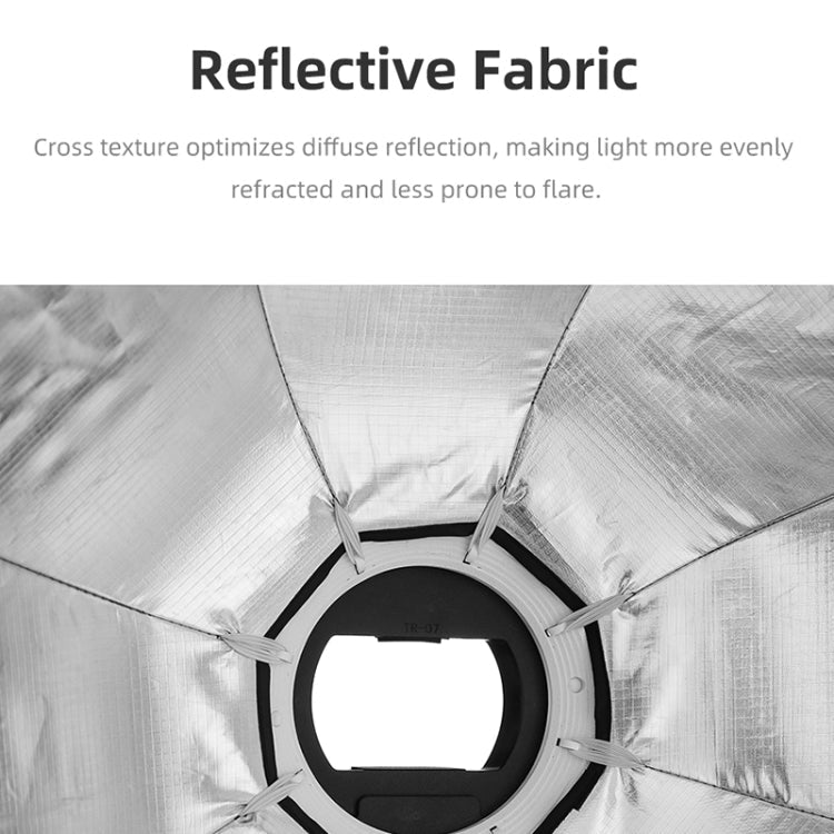 TRIOPO KS55 55cm Speedlite Flash Octagon Parabolic Softbox Diffuser with Bracket Mount Handle, KS55