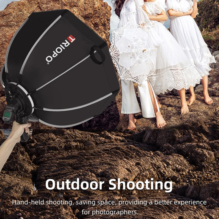 TRIOPO KS55 55cm Speedlite Flash Octagon Parabolic Softbox Diffuser with Bracket Mount Handle, KS55