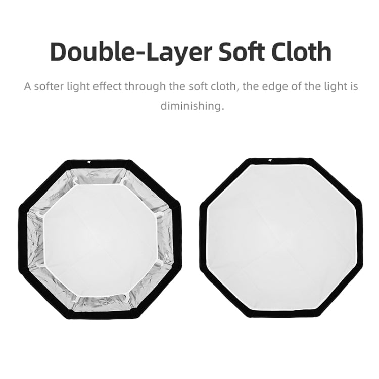 TRIOPO KS55 55cm Speedlite Flash Octagon Parabolic Softbox Diffuser with Bracket Mount Handle, KS55