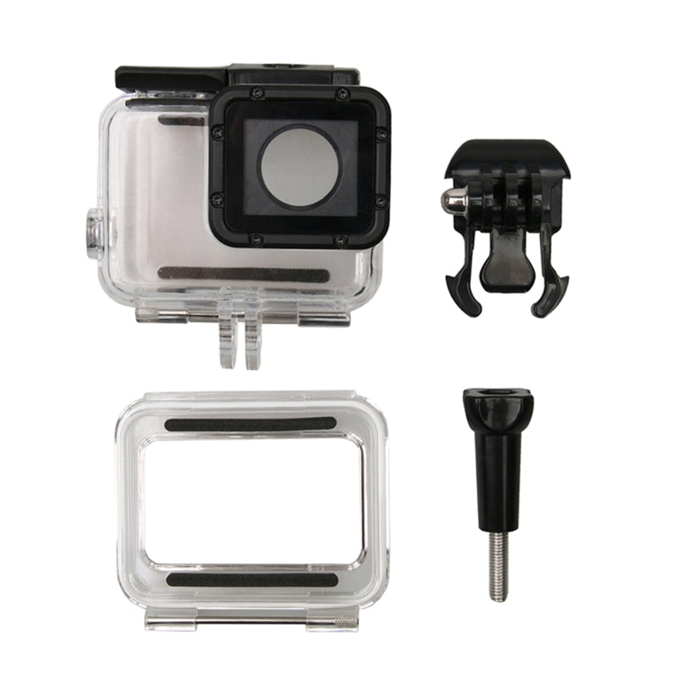 For GoPro HERO6 /5 Waterproof Housing Protective Case + Hollow Back Cover with Buckle Basic Mount & Screw, Waterproof Housing