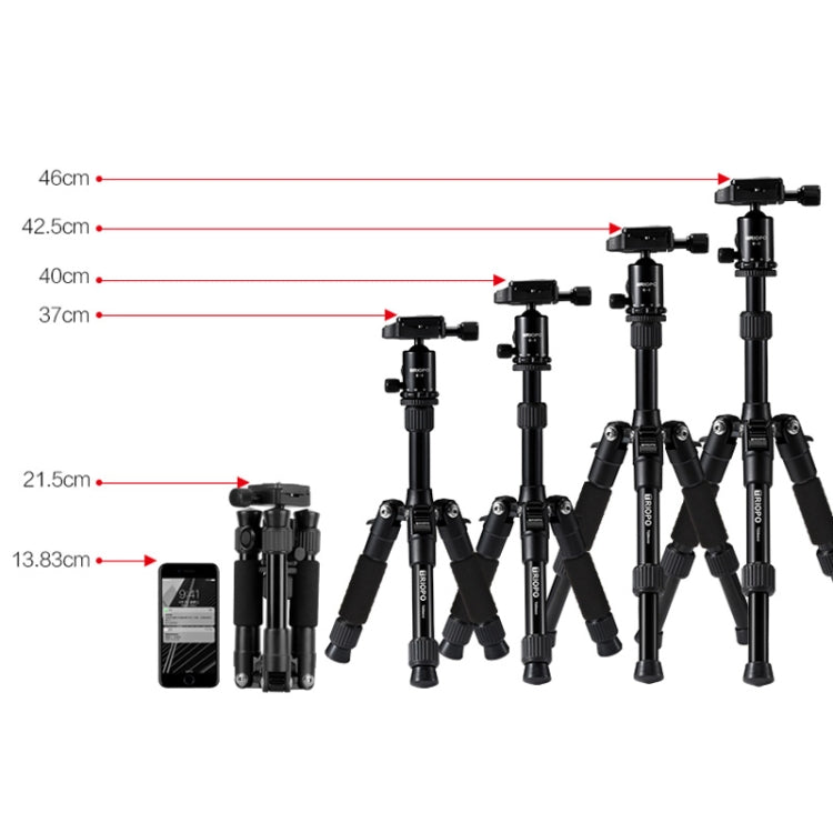 TRIOPO T226 Adjustable Portable  Aluminum Alloy Tripod with D-0 Ball Head for SLR Camera, T226
