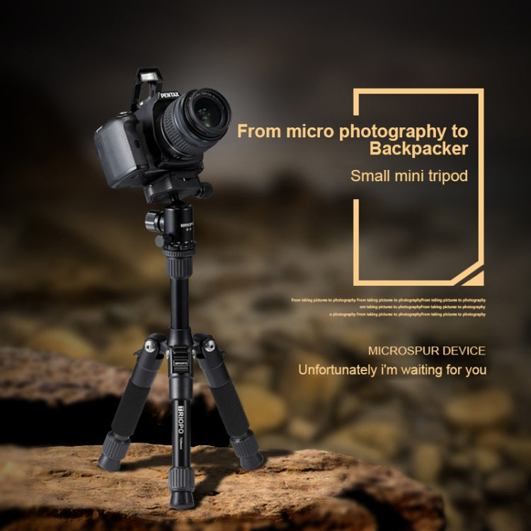 TRIOPO T226 Adjustable Portable  Aluminum Alloy Tripod with D-0 Ball Head for SLR Camera, T226