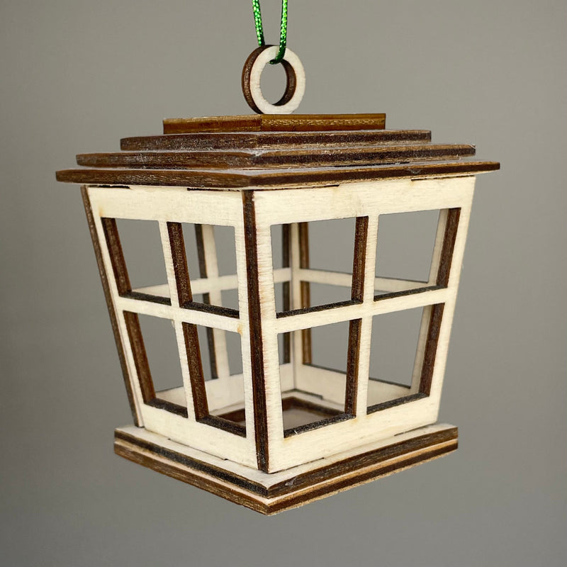 Victorian Christmas Lantern Bauble - Handmade Decoration