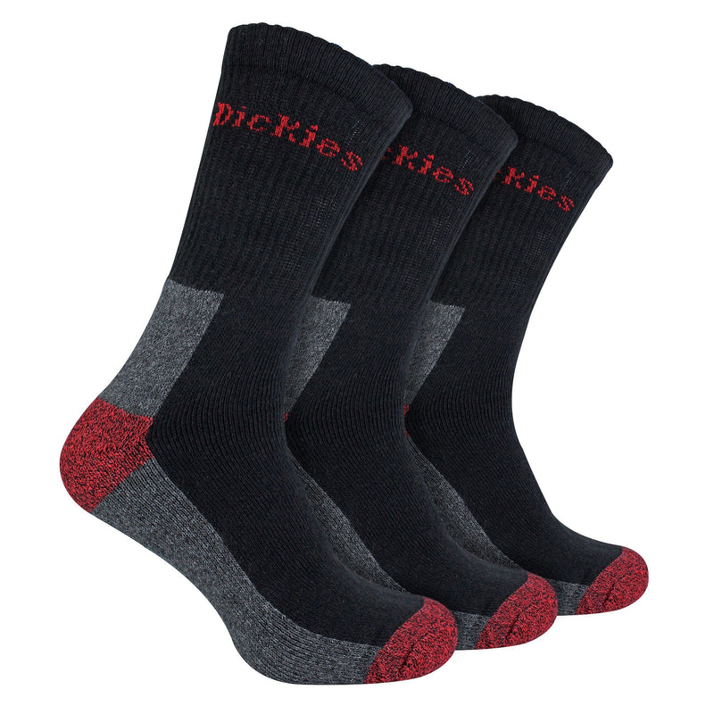 Mens 3 Pack Cushioned Work Socks