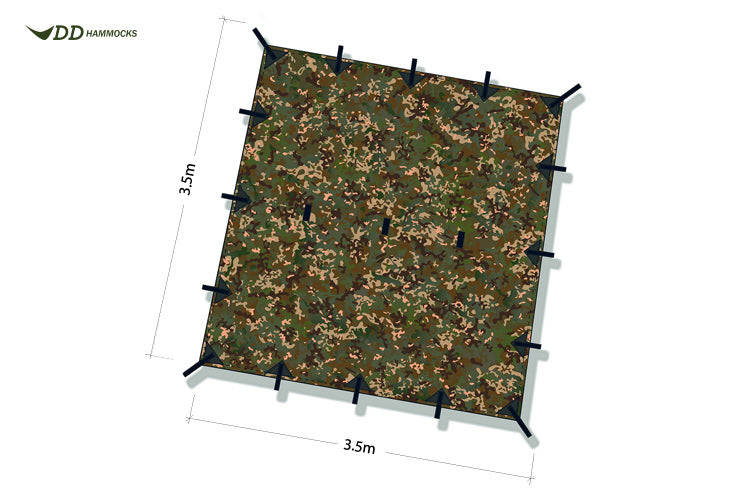 DD Large Camo Tarp 3.5m x 3.5m