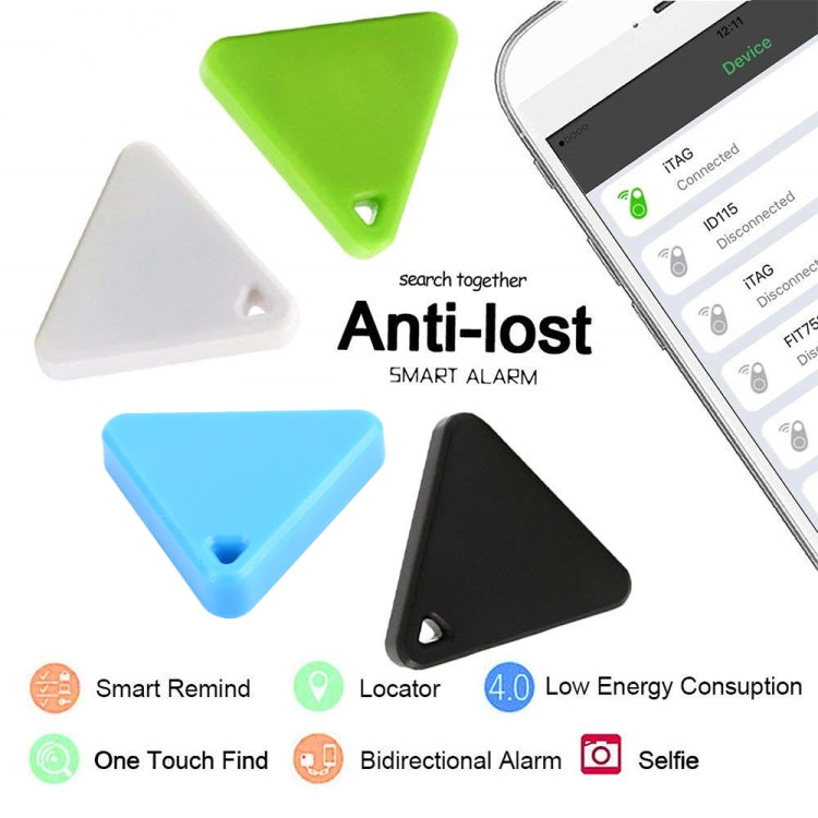 HCX003 Triangle Two-way Smart Bluetooth Anti-lost Keychain Finder, HCX003 Green, HCX003 White, HCX003 Black, HCX003 Pink