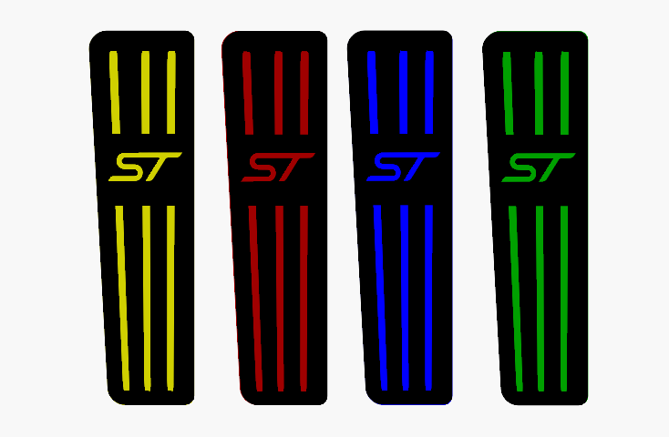 Car Enhancements UK - Dead Pedal (Multiple Designs & Colours) - Ford Focus MK3 / 3.5 All Models (2010-2018)