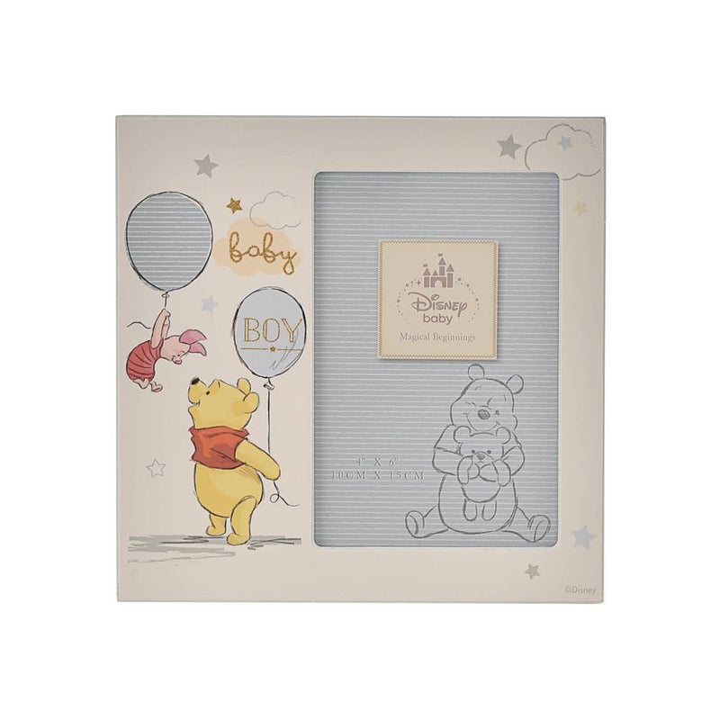 Winnie The Pooh 6x4 Baby Boy Frame