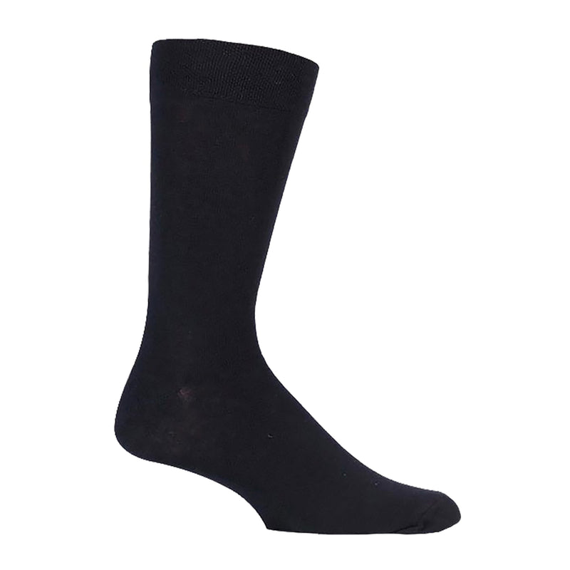 6 Pack Mens Plain Soft Cotton Everday Black Socks
