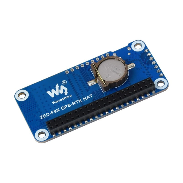 Waveshare ZED-F9P GPS-RTK HAT Centimeter Level Accuracy Multi-Band RTK Differential GPS Module for Raspberry Pi, ZED-F9P