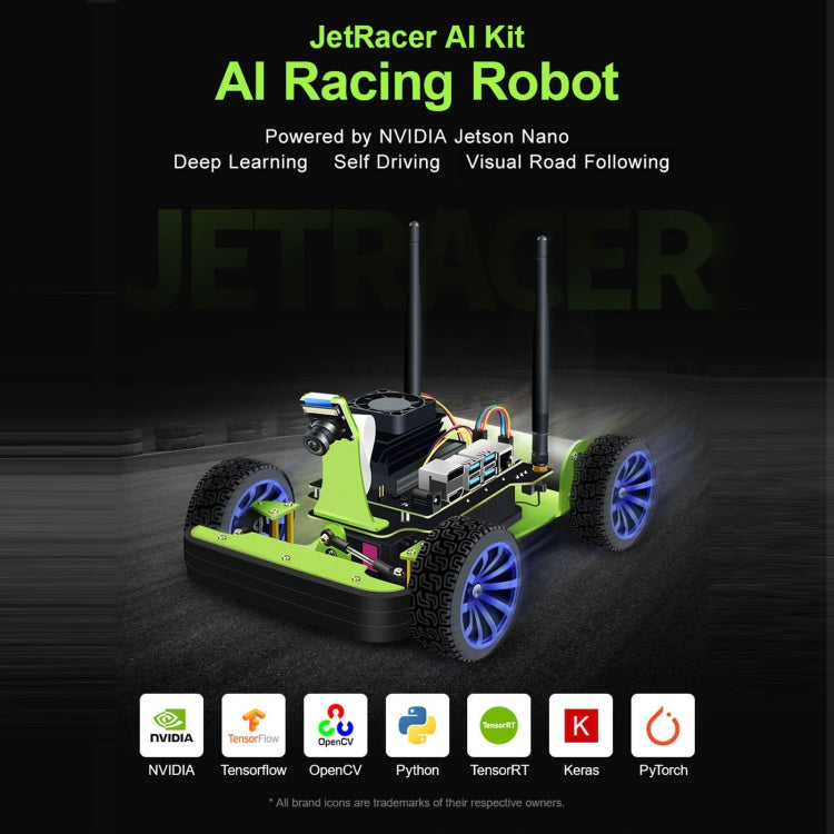 Waveshare JetRacer AI Kit, AI Racing Robot Powered by Jetson Nano, JetRacer AI Kit