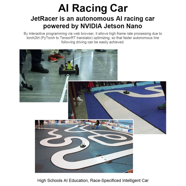 Waveshare JetRacer AI Kit, AI Racing Robot Powered by Jetson Nano, JetRacer AI Kit