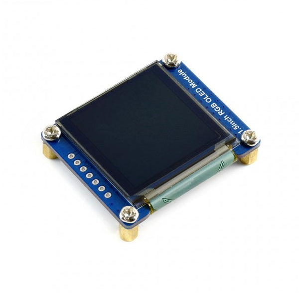 WAVESHARE 128x128 General 1.5inch RGB OLED Display Module 16-bit High Color with SPI Interface, 1.5inch  OLED