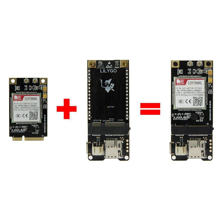 TTGO T-PCIE ESP32-WROVER-B AXP192 Chip WiFi Bluetooth Nano Card SIM Series Module Hardware Composable Development Board, SIM7600E-PCIE, SIM7600E-PCIE