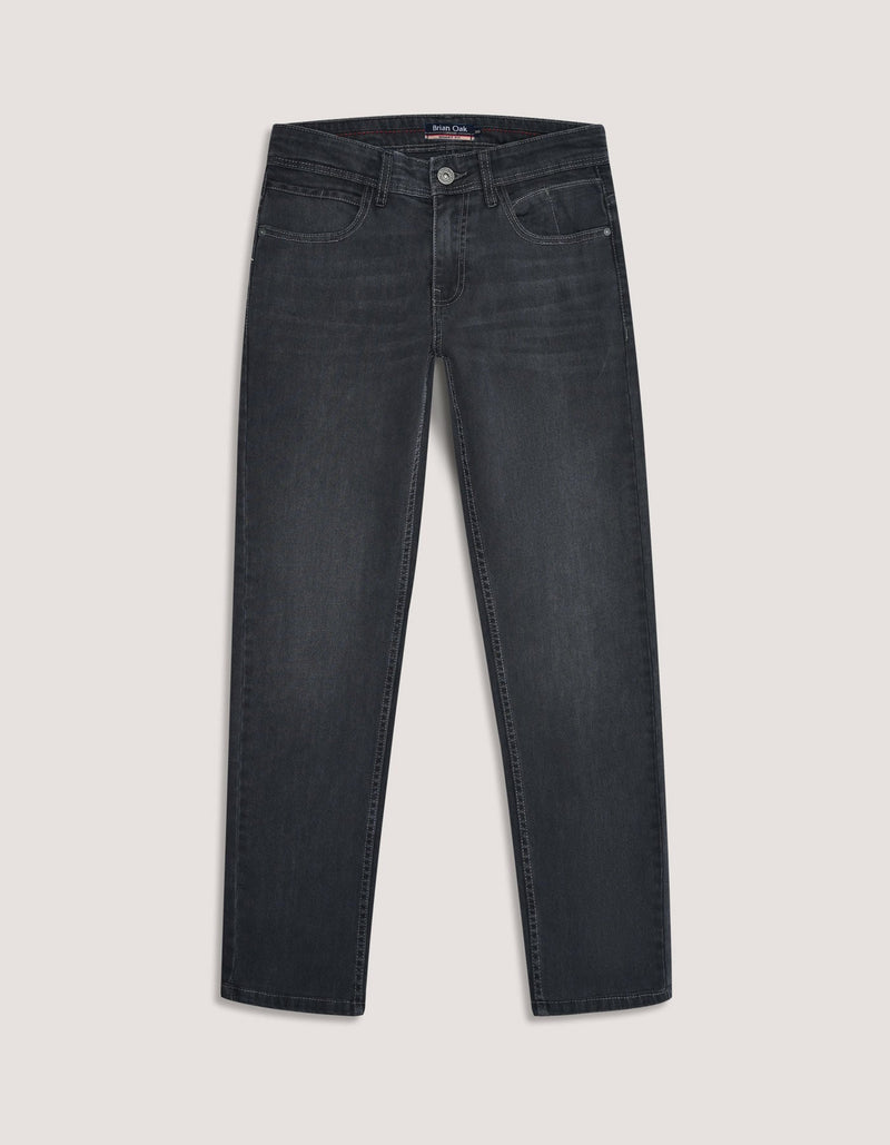 Classic Dark Grey Denim Jeans
