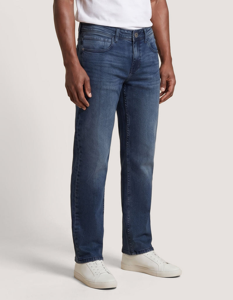 Men's Light Green Tinted Denim Jeans