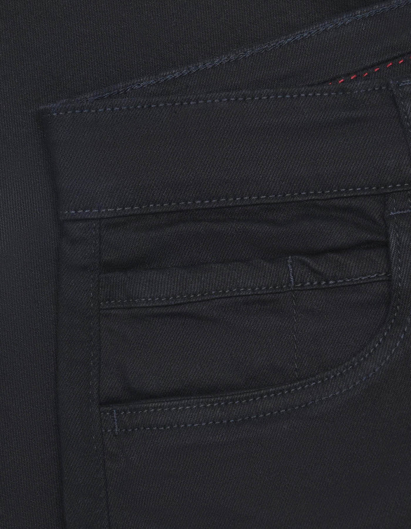 Black Smart Fit Denim Shorts