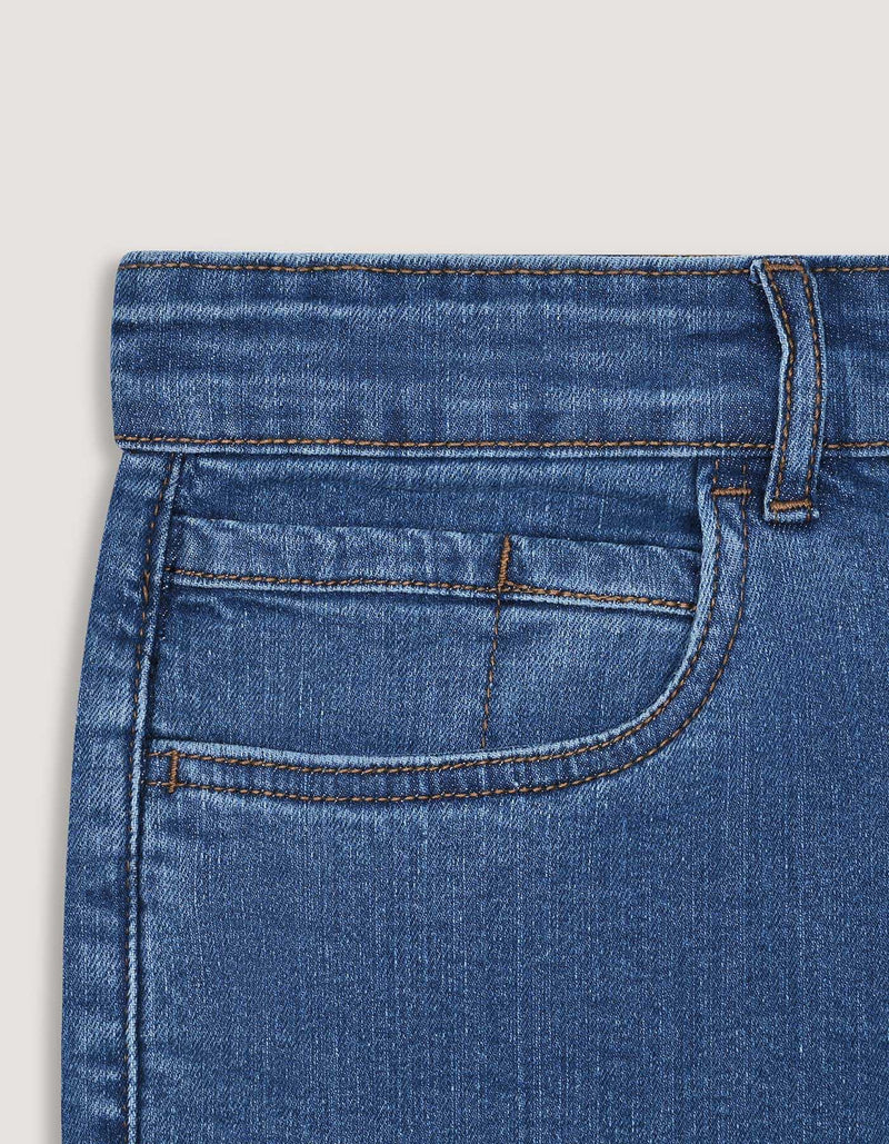 Blue Smart Fit Denim Shorts