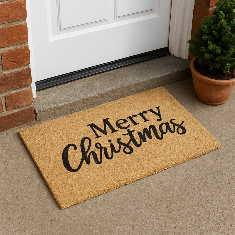 Doormat 60cm x 40cm -  'Merry Christmas'