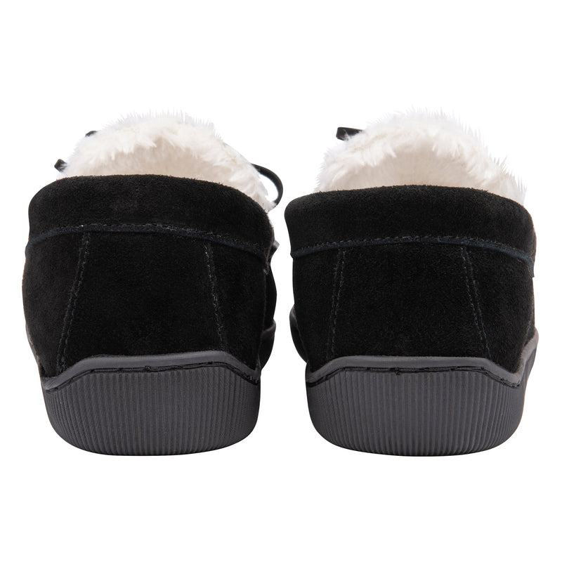 Mens Real Suede Leather Fleece Lined Slippers (6 Sizes)