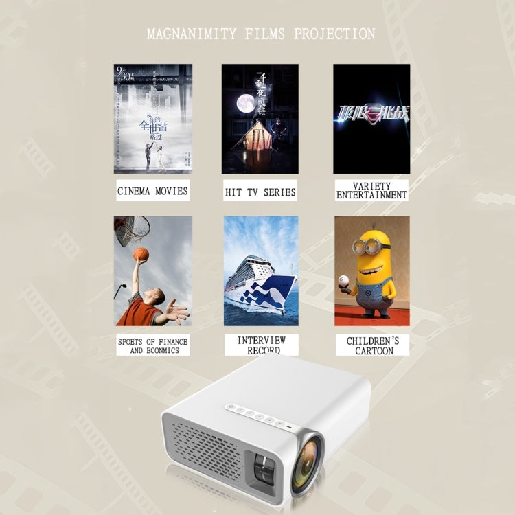 YG520 1800 Lumens HD LCD Projector,Built in Speaker,Can Read U disk, Mobile hard disk,SD Card, AV connect DVD, Set top box., Standard Version