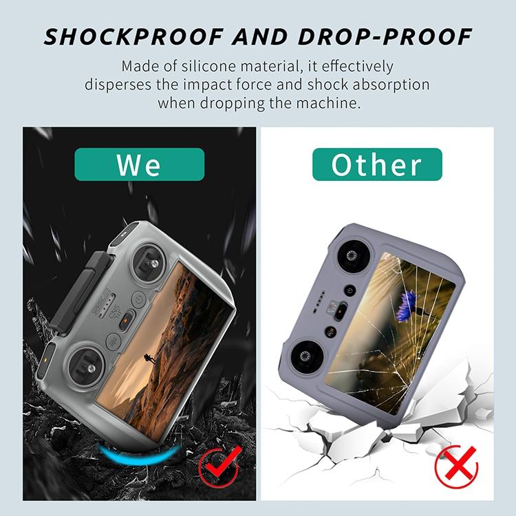 For DJI Air 3 / RC2 Remote Control STARTRC Silicone Shockproof Anti-scratch Case, For DJI Air 3 / RC2 Remote Control