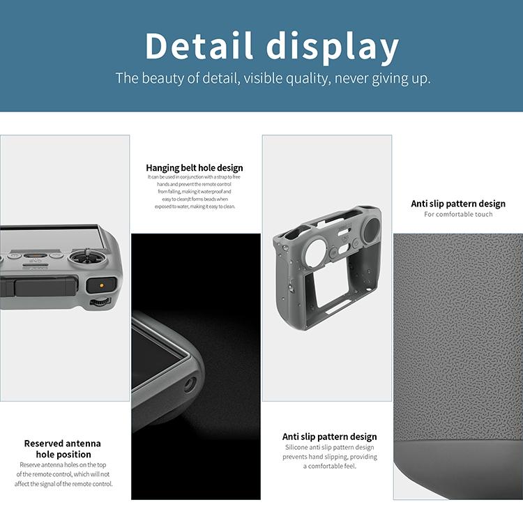 For DJI Air 3 / RC2 Remote Control STARTRC Silicone Shockproof Anti-scratch Case, For DJI Air 3 / RC2 Remote Control