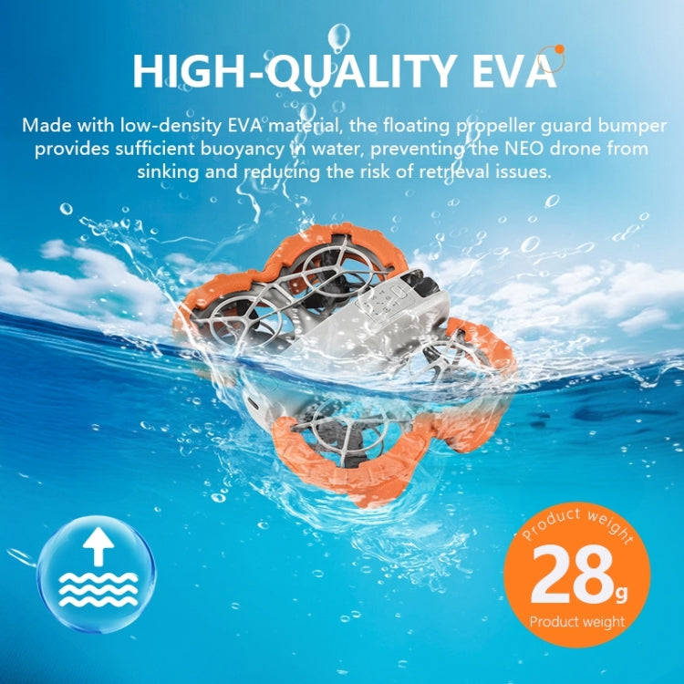 For DJI Neo STARTRC Light Anti-Sink Floating Propeller Guard Bumper, For DJI Neo (Orange)