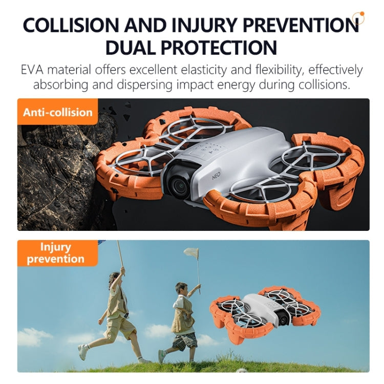 For DJI Neo STARTRC Light Anti-Sink Floating Propeller Guard Bumper, For DJI Neo (Orange)