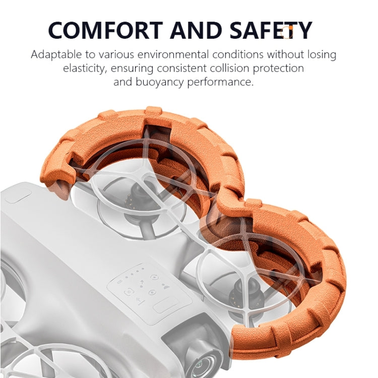 For DJI Neo STARTRC Light Anti-Sink Floating Propeller Guard Bumper, For DJI Neo (Orange)