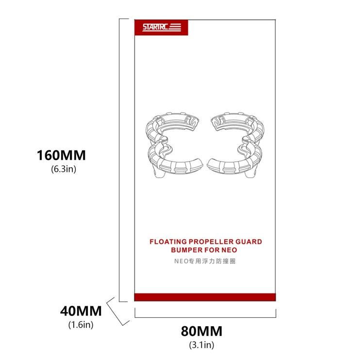 For DJI Neo STARTRC Light Anti-Sink Floating Propeller Guard Bumper, For DJI Neo (Orange)