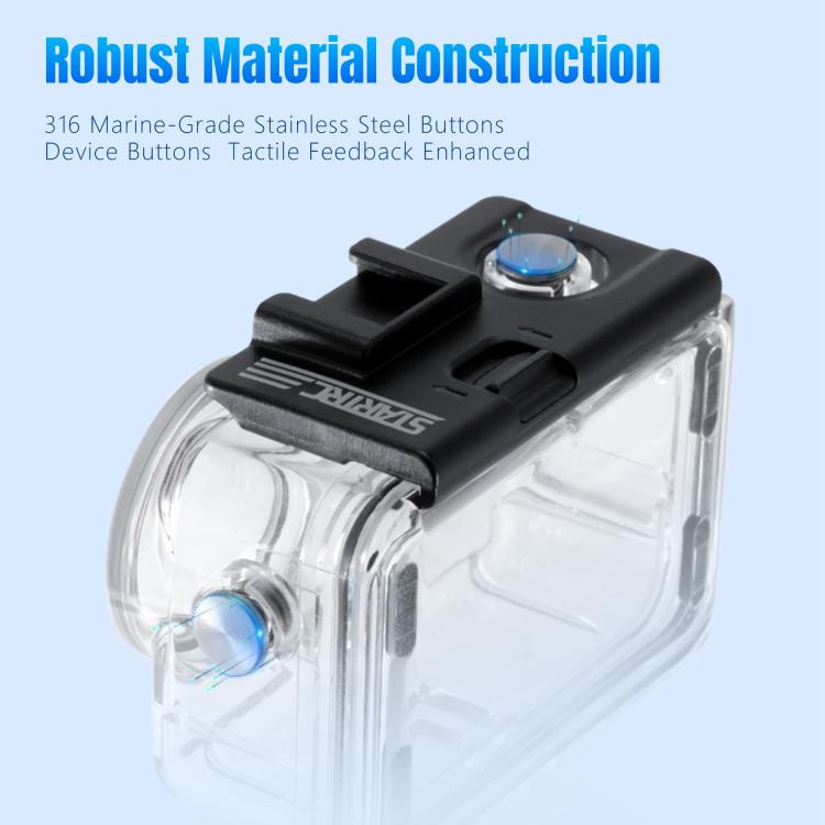 For DJI Osmo Action 5 Pro / 3 / 4 STARTRC 40m Underwater Waterproof Housing Diving Case, For DJI Osmo Action 5 Pro / 3 / 4 STARTRC 40m