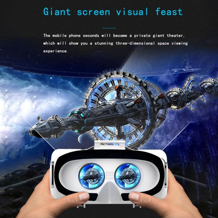 VR SHINECON G06EB Virtual Reality 3D Video Glasses Suitable for 4.7 inch - 6.1 inch Smartphone with HiFi Headset, G06EB