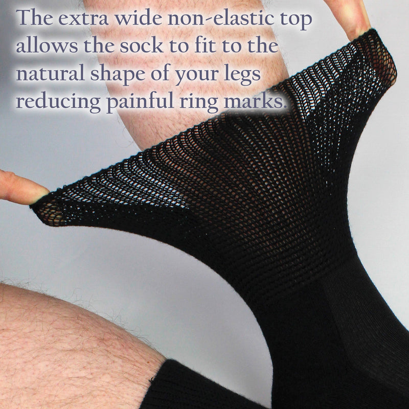 4 Pack Bamboo Diabetic Socks With Grips for Men and Women